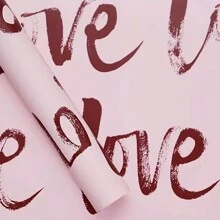 10pcs Valentine's Day "Love" Letter Waterproof Flower Wrapping Paper, Gift Packaging Material - Multicolor - View 15