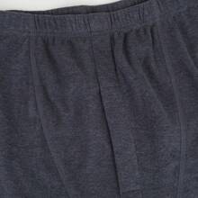 Ultra Soft Mens Fleece Lined Thermal Underwear Set Long Johns Long Sleeve Top Bottom Pants Baselayer Undershirts Sleepwear Nightwear Winter Warm 2Pcs/Set - Grey - View 10