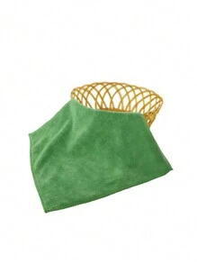 1pc 30*30cm Square Multicolor Solid Small Handkerchief, Polyester Fiber, Simple Design, Soft & Absorbent, Suitable For Kitchen, Cleaning, Face Towel, Bathroom, Hotel, Gym, Travel, Salon, Unisex Adult, All Seasons