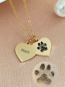 宠物爪印名字雕刻项链、个性化纪念狗友谊项链、猫爪雕刻、给她的礼物、定制宠物珠宝、女朋友礼物、适合女性、给朋友、情侣和家人的个性化礼物、特殊设计生日礼物珠宝、送给女朋友、妈妈、家人、朋友的礼物，用于周年纪念、生日、日常佩戴、舞会、母亲节、情人节、毕业典礼、婚礼、金色、时尚、多彩、复古、时髦、简约、Y2k、2000 年代时尚、定制、个性化、独特、送给他的理想礼物、送给她、她、男朋友、女朋友、爸爸、妈妈、家人、朋友的理想礼物、周年纪念、生日、毕业典礼、舞会、派对、女士珠宝 - 彩色 - 查看 6
