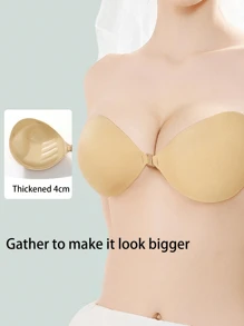 2 Pairs Of Thickened Push-Up Invisible Bras With Transparent Shoulder Straps, 3cm Thickened Small Breast Enlargement Invisible Breast Enhancement - Multicolor - View 5
