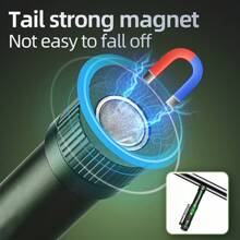 Alonefire High Brightness COB Pen Light Lighting Palm Small Mini Multifunction Flashlight Type-C Usb Rechargeable Portable Night Emergency Light Lady Backpack Pocket Magnet Torch Outdoor Camping Hiking Travel Fishing Home Work Check Repair Penlight Lamp - Multicolor - View 8