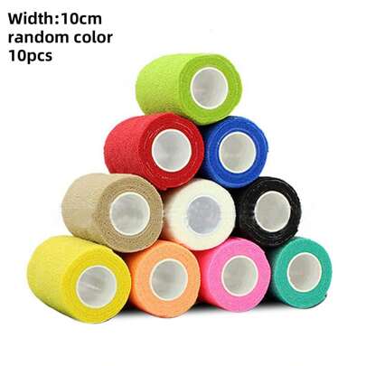 10X Rolls Cohesive Elastic Pet Bandage Adhesive Wrist Ankle Gauze Tape Vet Wrap 2.5cm/5cm/7.5cm/10cm *4.5M