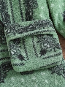 Mädchen stilvoller warmer Langarm Kapuzenpullover Kleid für Herbst/Winter, Geschenkset mit kleiner Umhängetasche