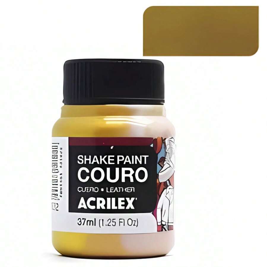 Acrilex Shake Paint Leather Paint 37ml For Natural And Synthetic Leather - Gold - View 1