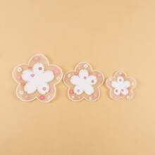 1 件樱花硅胶餐厅防烫锅垫，热销家用厨房耐高温垫，锅碗桌面垫，杯垫，隔热垫