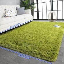 1pc Rectangular Plush Bedroom/Living Room Small Floor Mat, Large Carpet