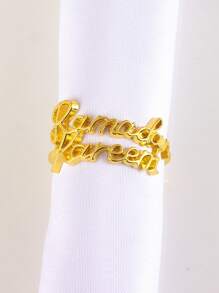 1/2/4/6pcs, Eid Al-Adha Napkin Rings, Ramadan Table Decoration Napkin Clasp, Napkin Holder - Multicolor - View 3