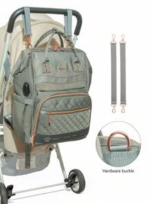 LEQUEEN 1pc Oxford Cloth New Mom Bag With Large Capacity, Multifunctional Maternity Diaper Bag For Outdoor Travel Maternal Supplies Storage