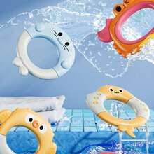 Juguete Pulpo Flotante Para Bañera  Y Piscina Con Anillos Juego De Lanzamiento - Rosa - Ver 6