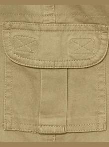 The Children's PLACE Paquete de 3 pantalones cargo de niño con cierre de elástico - LINO - Ver 4
