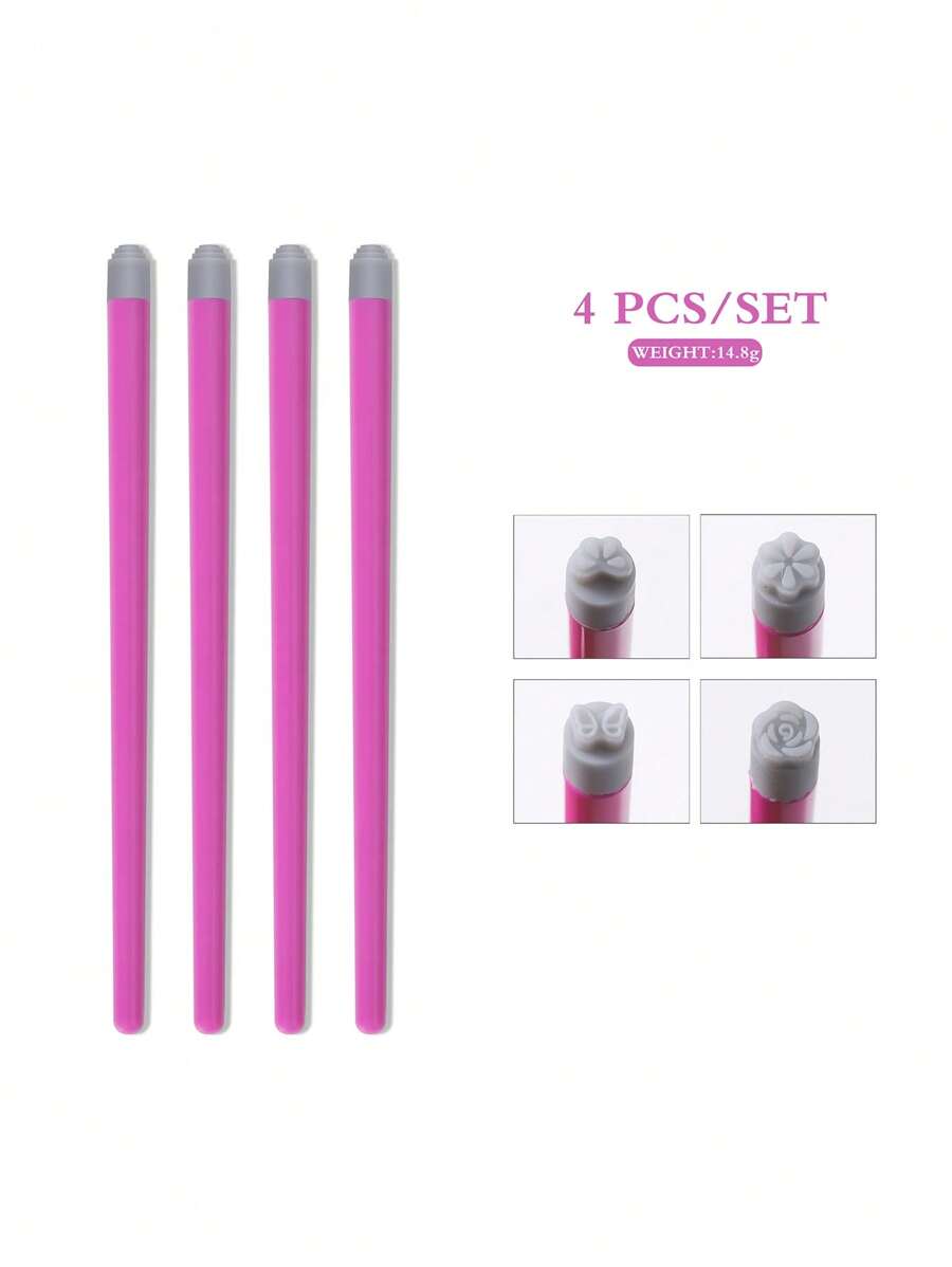 4 6 10 15pcs set nail art stamp pen set flower butterfly pattern nail