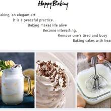 手动打蛋器、奶油搅拌器、按压式搅拌机、家用奶泡器、烘焙工具