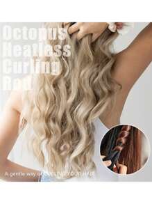 Heatless Hair Curler, 8 Removable Curling Claw Strips, Adjustable Headband, Soft Satin No Heat Curlers For Long Hair, Slouchy Hair Curler, Heatless Curls For Women Curls Wave