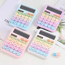 Morandi Colorful Calculator 12 Digits Large Dot Mechanical Keyboard School & Office Stationery Multineos - trắng - Xem 6