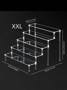 Acrylic Multi-Layer Cake Stand, Transparent Display Rack, Dessert Tiered Cupcake Stand, Wedding Party Snack Tower Back To School