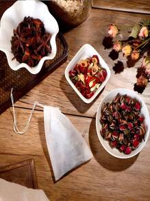 100 piezas de bolsas de filtro de té para té suelto, infusor de té desechable, bolsa vacía con cordón, filtro de hierbas para baño, de vuelta a la escuela