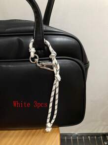 Colorful Braided Rope Creative Bag Charm Couple Bracelet Anklet Bag Accessories Multipurpose DIY Nylon Cord Fashion Car Keychain For Young Men Women College Students Christmas Gifts Gift Thanksgiving