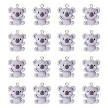10pcs Cute Koala Resin Pendant DIY Jewelry Making Decoration Charms