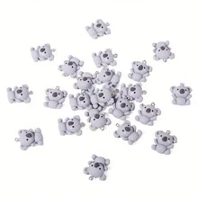 10pcs Cute Koala Resin Pendant DIY Jewelry Making Decoration Charms