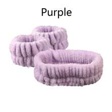 Set de 3 piezas de bandas para la cabeza, manos y muñecas hechas de franela de 12 colores, absorbentes y antideslizantes, para uso unisex en maquillaje, spa facial, yoga