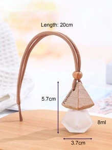 1pc 8ml Multi-Color Mini Fragrance Vial Glass Bottle, Empty Transparent Hanging Decoration Bottle For Car Decor Or Refilling