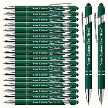 Customized Inspirational Metal Atomic Pen Set With Touch Pen - Smooth Writing, Medium-Sized Pen Tip, Retractable - Perfect For Office, School, Diary And Art Projects, Ideal As A Christmas Gift For Friends Back To School,Multi-Functional,Ornamental,Reusable,Modern,Colorful,Cute,Vintage,Cartoon,Kawaii,Funny,Workers,Clients,Students,Children,For Business/Work/Office,For School