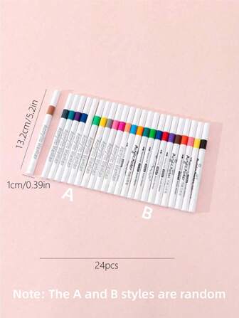 Färger Akryl Färg Markeringspenna Uppsättningar - Minimalist Design Lämplig För Teckning Och Konst DIY - Vattentät Och Bläck - Och Tvättbar - Arbeten Material , Glas , Keramik , Plast Och