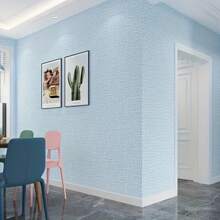 Selbstklebende leinenstrukturierte Kontaktfolie - waschbar & schwer entflammbar, 3D Abzieh- und Klebewallpaper für Heim-Dekoration, zufälliges Muster Wandkunst Dekoration (10 m Rolle), Renovierungs-Sticker Wandpaneele, Tapeten, Frühlings-Dekorations-Artikel um Ihr Zuhause aufzufrischen, Festival-Dekorations-Sticker Geschenke Geburtstag Abschluss