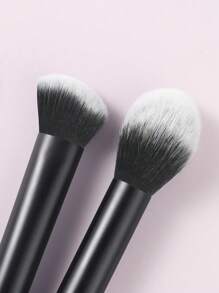 Set Of 8 Black Long-Handled Makeup Brushes, Including Blush Brush, Loose Powder, Contour Brush, Eyeshadow Brush, Blending Brush And Highlighter Brush,Brush Set,Makeup Brush Kit,Make Up Brush Set,Make Up Set Complete,Makeup Brush Set,Complete Makeup Kit,Brush Kit,Brushes Makeup Set,Makeup Gift Set - Black - View 7