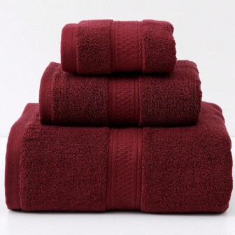 1pc Bath Towel/Hand Towel/Face Towel Set (Bath Towel + Hand Towel + Face Towel), Ribbon Satin Edge, Thickened Absorbent & Soft, Adult Home Use Face Wash, Bath, Hand Drying Towels, Non-Shedding, Suitable For Gym, SPA, Swimming, Facial & Body Home Bathroom Decor Fall Decor Back To School For Beauty Salon Home Bathroom Shower Towels For Beaty Salon, Hotel Sports,Home Essentials, Towel, Skin Care Bath Towel Sheet