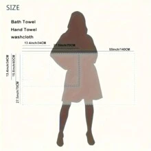 1 pieza Juego de Toalla de Baño/Toalla de Mano/Toalla Facial (Toalla de Baño + Toalla de Mano + Toalla Facial), con borde de satén con cinta, espesado y absorbente y suave, para uso adulto en el hogar para lavarse la cara, bañarse, secar las manos, sin pelusa, adecuado para gimnasio, spa, natación, decoración de otoño para el hogar, baño, regreso a la escuela, para salón de belleza