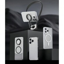 First Perspective Neck Stand For Mobile Phone Shooting, Fishing, Cycling, Magnetic Anti Shake Sports Camera, Outdoor Shooting - Pink - View 7