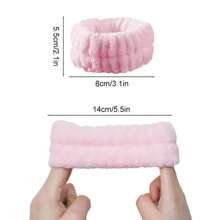Set de 3 piezas de bandas para la cabeza, manos y muñecas hechas de franela de 12 colores, absorbentes y antideslizantes, para uso unisex en maquillaje, spa facial, yoga