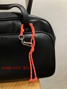 Colorful Braided Rope Creative Bag Charm Couple Bracelet Anklet Bag Accessories Multipurpose DIY Nylon Cord Fashion Car Keychain For Young Men Women College Students Christmas Gifts Gift Thanksgiving