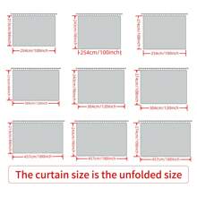 Room Partition Curtains, Track Curtains With Hooks For Blackout Ceiling, Home Decor Living Room Curtains, Perfect For Ceiling-Mounted Track Curtains, Room Partitions For Wall Separation, Suitable For Privacy Curtains In Bedrooms And Living Rooms (Note: Curtain Set Does Not Include Track, Available In White, Beige, Light Gray, Dark Gray, Black). - trắng - Xem 11