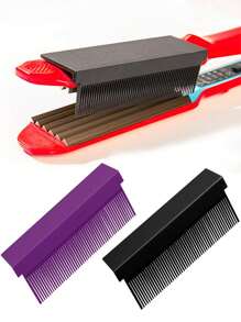1pc 2pcs 4pcs,Straight Hair Comb, A Flat Iron Comb Accessory Used For Straight Hair And Flat Perm, Perfect Hairstyle For Women And Men, And A Clamp Straight Hair Comb Tool,Hair Accessories