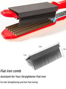 1pc 2pcs 4pcs,Straight Hair Comb, A Flat Iron Comb Accessory Used For Straight Hair And Flat Perm, Perfect Hairstyle For Women And Men, And A Clamp Straight Hair Comb Tool,Hair Accessories