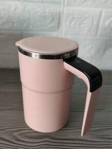 White Electric Coffee Mug With Temperature Sensing, Magnetic Auto-Stirring, Portable Electric Coffee/Milkshake Shaker Cup For Protein Powder, Available In Black And Pink