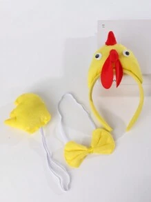 Set de 3 bentițe cu desene animate, include urechi de iepure, pisică și tigru, papion și coadă - Multicolor - Vizualizare 38