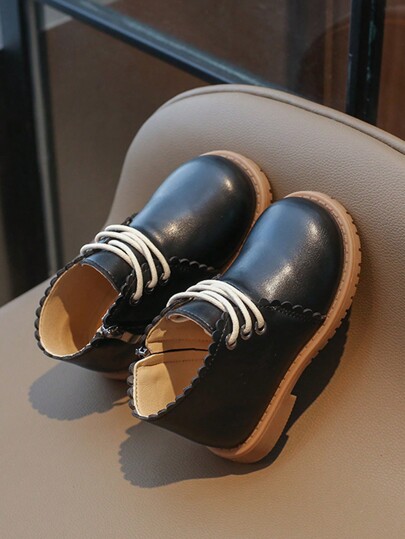 1 par de botas casuais simples primavera outono, versáteis para uso diário