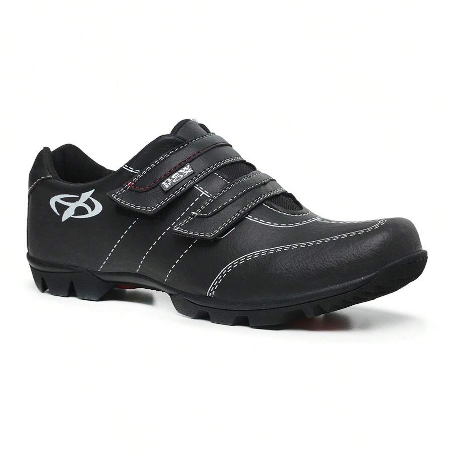 New Fox Cycling Bike Shoes Strap Closure Antibacterial EVA Insole Better Grip On The Pedal - 黑色 - 查看 1