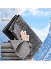 Paños de limpieza de microfibra ultrablandos - Sin dejar marcas, sin pelusas, altamente absorbentes y suaves para las superficies - Perfectos para pulir espejos, limpiar ventanas y superficies múltiples en la sala de estar, baño, cocina y talla grande