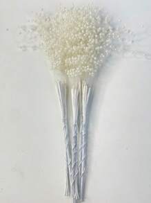 60pcs Mini Faux Pearl Bead Strands, Small Floral Wreath Beads, Bridal Wedding Faux Pearl Bouquet, Party Decor Faux Pearl Beads, DIY Floral Arrangement, Wedding Party, Home Decor Crafts, Valentine's Day, Gift Gifts Birthday Graduation