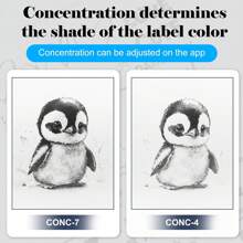 Mini Printer , Thermal Printer Sticker Maker Inkless Pocket Printer Bluetooth Printer For Learning Assistance, Study Notes, Photos, Work, Receipts - Multicolor - View 6