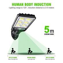 3PCS Outdoor Solar Wall Light LED Motion Sensor Bright Flood Street Lamp 3 Modes - 1 - View 3