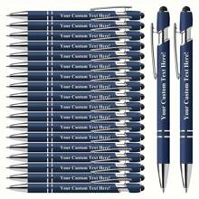 Customized Inspirational Metal Atomic Pen Set With Touch Pen - Smooth Writing, Medium-Sized Pen Tip, Retractable - Perfect For Office, School, Diary And Art Projects, Ideal As A Christmas Gift For Friends Back To School,Multi-Functional,Ornamental,Reusable,Modern,Colorful,Cute,Vintage,Cartoon,Kawaii,Funny,Workers,Clients,Students,Children,For Business/Work/Office,For School