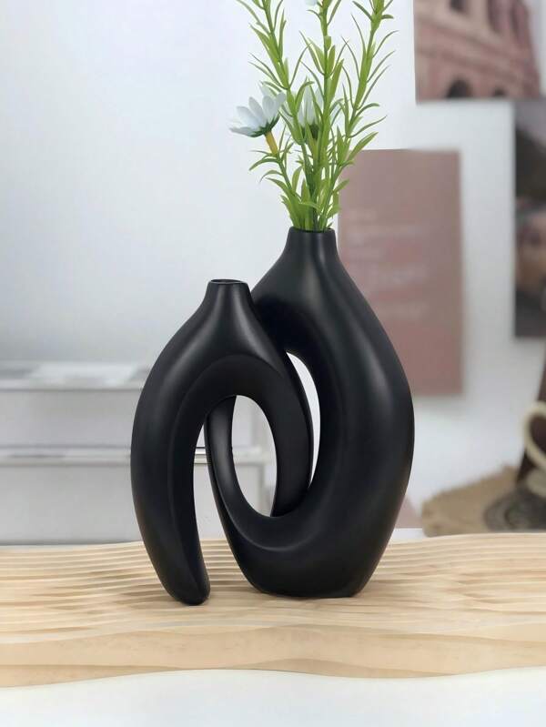 Vaso de flores minimalista pequeno e separado, item de decoração abstrato criativo moderno, adequado para sala de estar, cozinha, banheiro, decoração de quarto, ótimo presente para amantes, idosos, amigos, mesa de casais