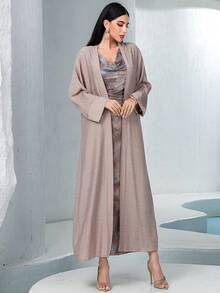 Set de 2 piezas Bata suelta y Bata con efecto tie-dye