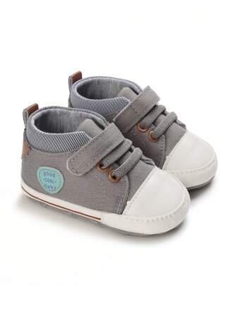 Toddler Boys' Soft Sole Non-Slip Sneakers, Indoor Crawling Shoes For Spring & Autumn